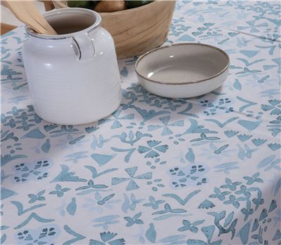 TABLECLOTH CYANER BLUE 140X140 1