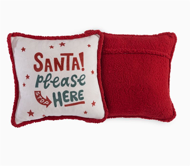 CHRISTMAS DECORATIVE CUSHION SANTA PLEASE 50X50