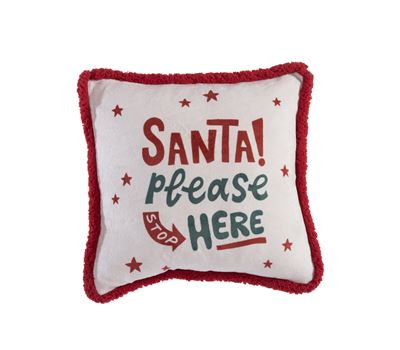 CHRISTMAS DECORATIVE CUSHION SANTA PLEASE 50X50 2