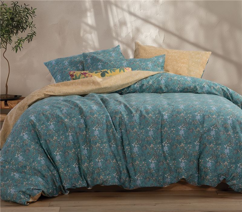 NEW! DOUBLE SIZE BEDSHEETS SET COTTON ODETE 200Χ270