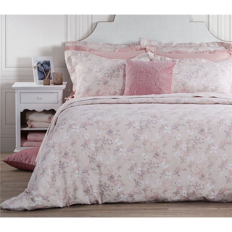 Queen Size Sateen Duvet Cover Set Donna