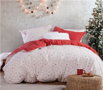 CHRISTMAS SIGLE SIZE DUVET COVER SET BEST WISHES 160X230 1