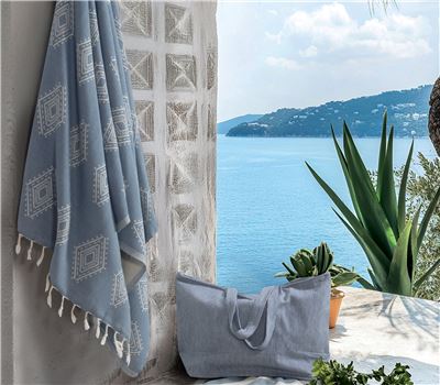 BEACH TOWEL RODRIGO BLUE 90X170