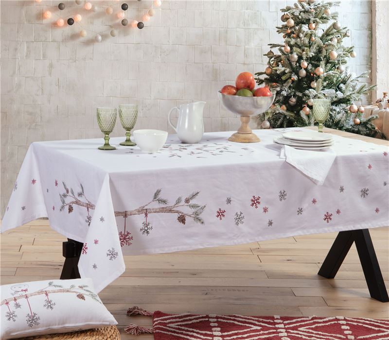 TABLECLOTH CHRISTMAS TWEET 140X180