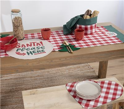 CHRISTMAS PLACEMAT SANTA PLEASE D38 1