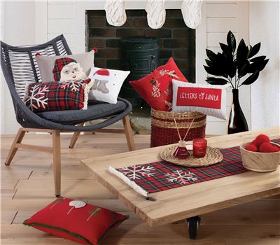 CHRISTMAS DECORATIVE CUSHION TIFFANI LETTERS 30X45 1