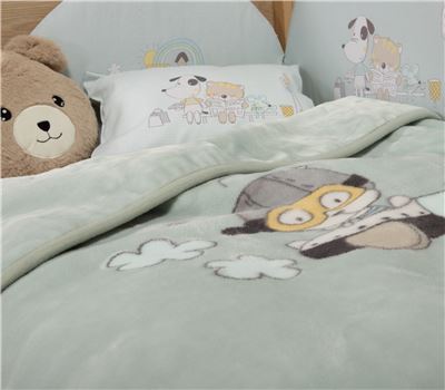 BABY COTBED BLANKET IN THE CITY 100Χ140 1