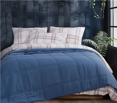 BEDSPREAD QUEEN SIZE NAU NAVY 230X240