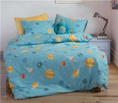JUNIOR SINGLE SIZE BEDSHEETS SET THIS IS MY GALAXY 170X260