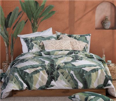 QUEEN SIZE FITTED BEDSHEETS SET TROPICANA