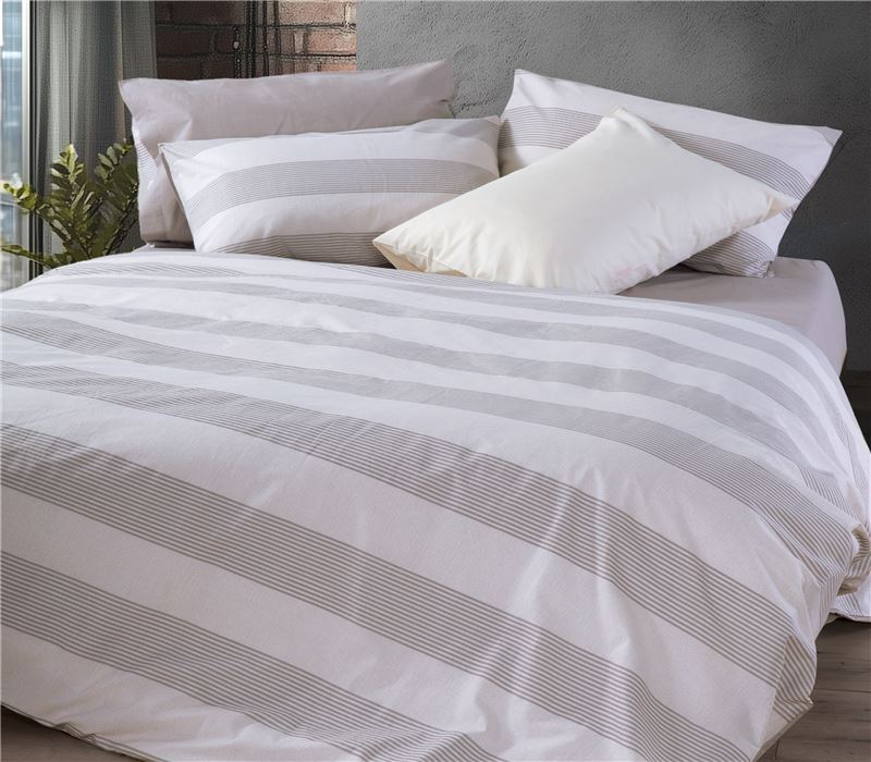 SINGLE SIZE BEDSHEETS SET CASUAL STRIPE 170X270