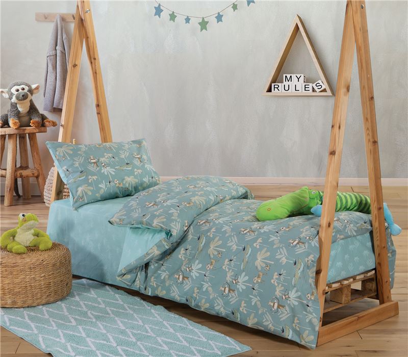 JUNIOR SINGLE SIZE DUVET COVER SET JUNGLE COMPANY