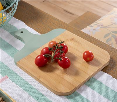 BAMBOO CUTTING BOARD SET 2 PCS FRED