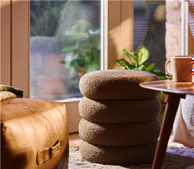 BOUCLE STOOL 35X40 3