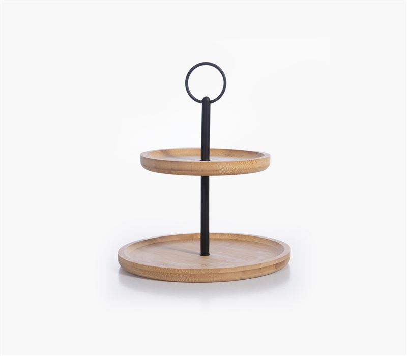 TWO-TIER SERVING STAND LENDAR