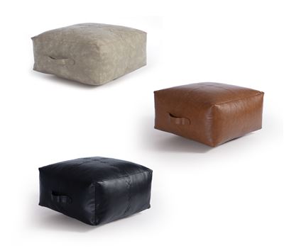 DECORATIVE CUSHION LETHAL 30X50 WITH LEATHER EFFECT