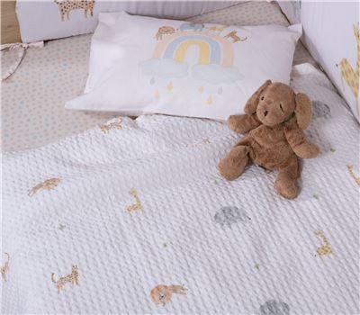 BABY CRADLE BLANKET JUNGLE IN MOTION 80X110 1