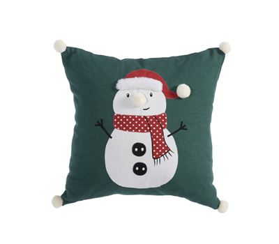 CHRISTMAS DECORATIVE CUSHION HAPPY SNOWMAN 45X45