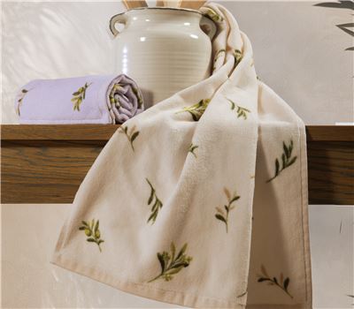 KITCHEN TOWEL VELOUR OLIVE 40X60