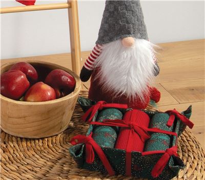 ΧΡΙΣΤΟΥΓΕΝΝΙΑΤΙΚΟ ΚΑΛΑΘΙ LEAVES ΜΕ ΠΟΤΗΡΟΠΑΝΑ ΣΕΤ 3ΤΜΧ 1