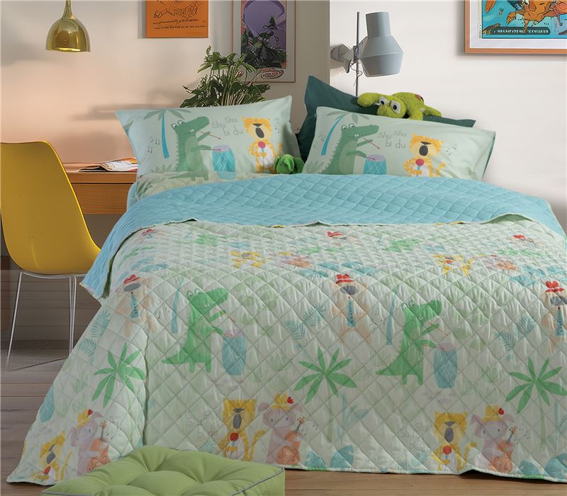 ΠΑΙΔΙΚΟ ΚΟΥΒΕΡΛΙ ΜΟΝΟ JUNGLE MUSIC 180X240