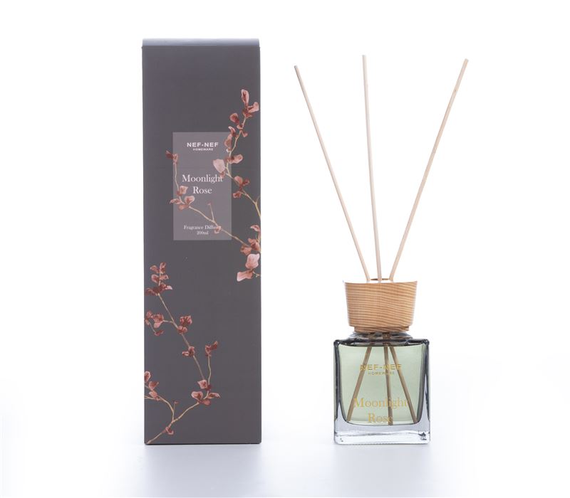 NEW! FRAGRANCE DIFFUSER WITH STICKS MOONLIGHT ROSE 200ml