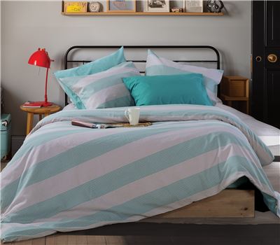 DOUBLE SIZE BEDSHEETS SET CASUAL STRIPE 200Χ270