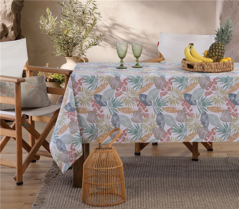 STAIN FREE TABLECLOTH LEAFERIO 140Χ180