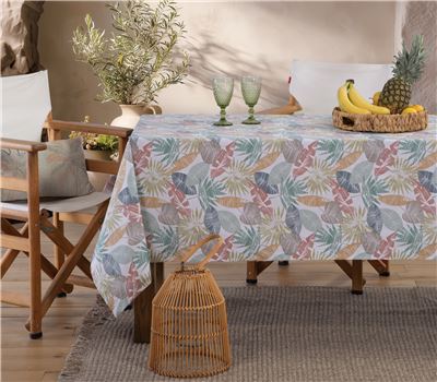 STAIN FREE TABLECLOTH LEAFERIO 140Χ180