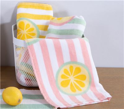 KITCHEN TOWEL VELOUR LEMONADE 26 40X60