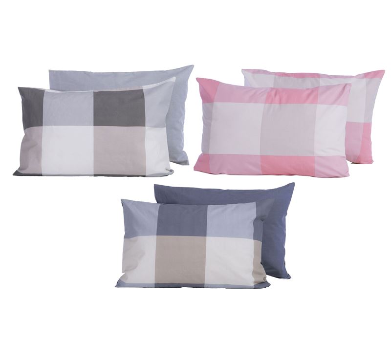 PILLOWCASE CASUAL CHECK 52X72