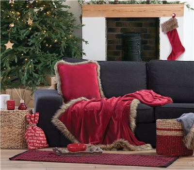 DECORATIVE CHRISTMAS THROW TINSEL 130X180 1