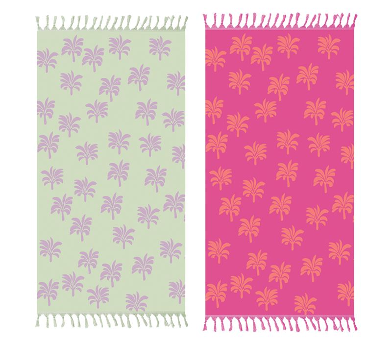 BEACH TOWEL PALMER 80X160