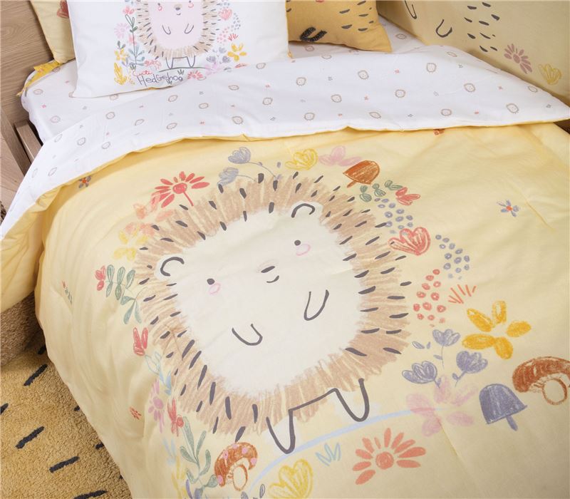 BABY QUILT CUTE HEDGEHOG 110Χ140