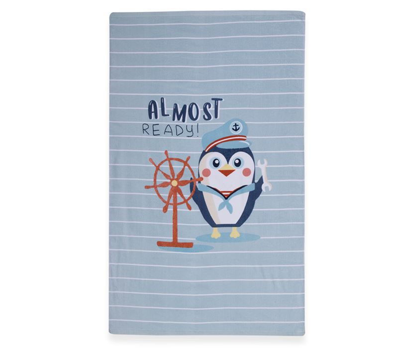 JUNIOR BEACH TOWEL PENGUIN 70X120