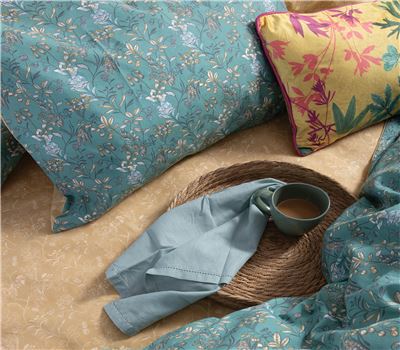 NEW! SINGLE SIZE DUVET COVER SET COTTON ODETE 170Χ240 3