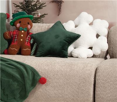 CHRISTMAS DECORATIVE CUSHION CHRISTMAS STAR 40CM 1