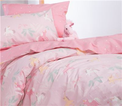 NEW! JUNIOR SINGLE SIZE BEDSHEETS SET UNICORN FOREVER 170X260 1