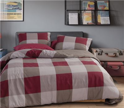QUEEN SIZE FITTED BEDSHEETS SET CASUAL CHECK