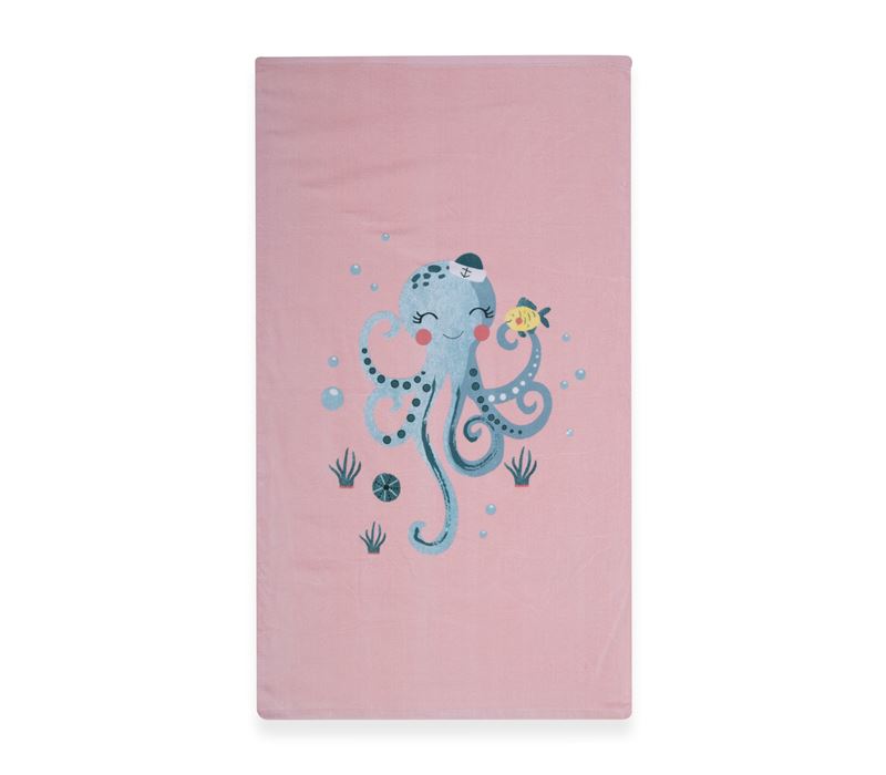 JUNIOR BEACH TOWEL SWEET OCTAPUS 70X120