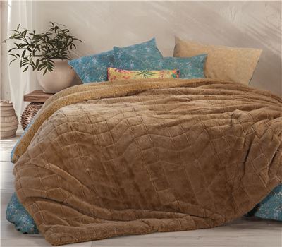 NEW! QUEEN SIZE BLANKET-DUVET DISTRICT 220Χ240 1