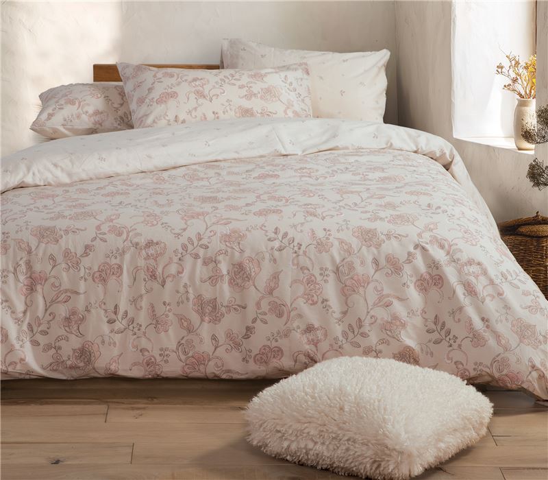 QUEEN SIZE COTTON FITTED BEDSHEETS SET CARENA