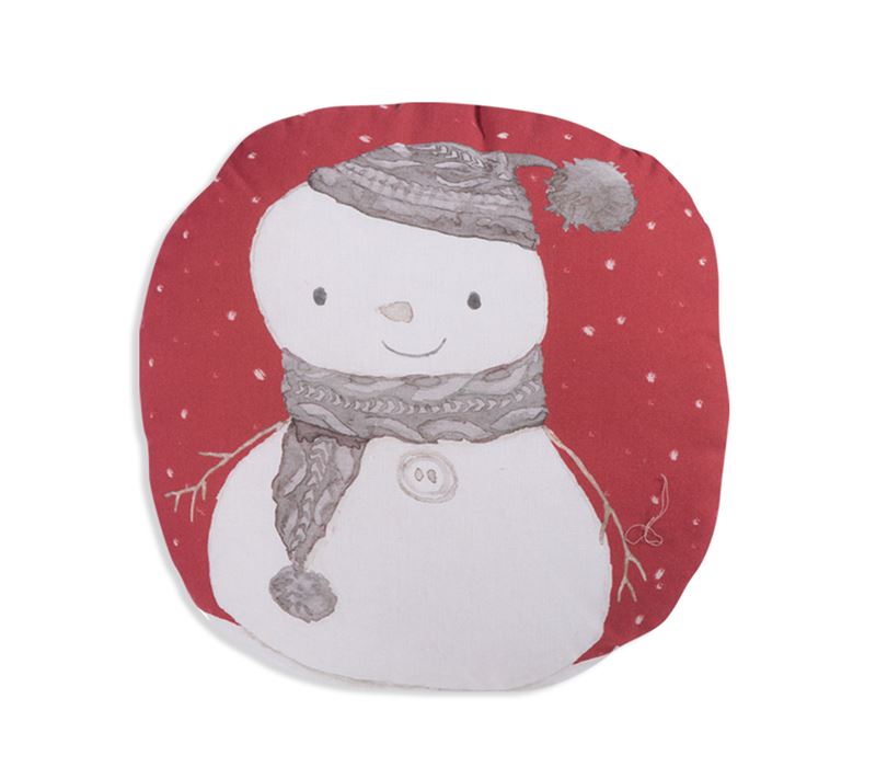 CHRISTMAS DECORATIVE CUSHION SNOW MAN D.40