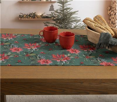 CHRISTMAS RUNNER MISTLETOE 45X140 1