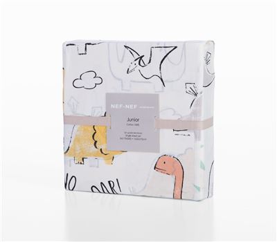 JUNIOR SINGLE SIZE BEDSHEETS SET DINOSAUR ART 170X260 3