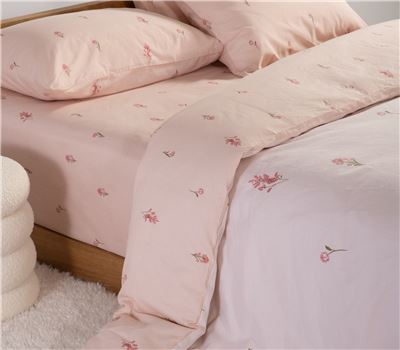 SINGLE SIZE COTTON FITTED BEDSHEETS SET FRAGESCA 3