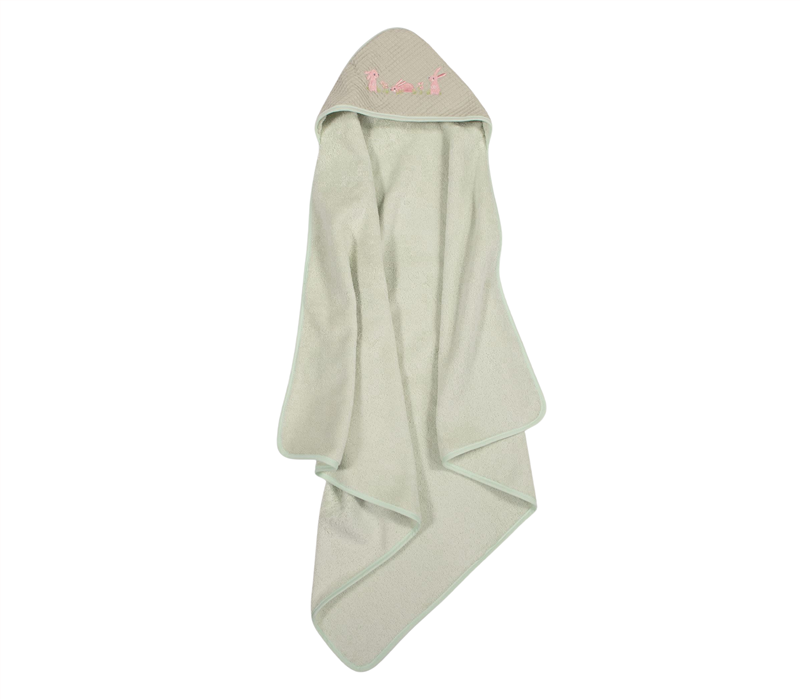 BABY BATH CAPE COUNTRY BUNNY 75X75