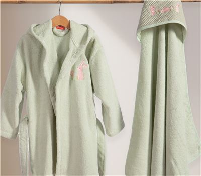 BABY BATH CAPE COUNTRY BUNNY 75X75 1