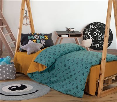 ΠΑΙΔΙΚΗ ΠΑΠΛΩΜΑΤΟΘΗΚΗ ΜΟΝΗ ΣΕΤ LITTLE MONSTERS STARS 160X240