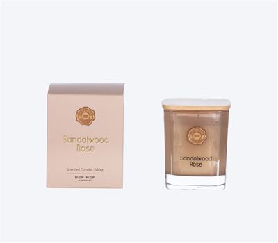 SCENTED CANDLE SANDALWOOD ROSE 180gr